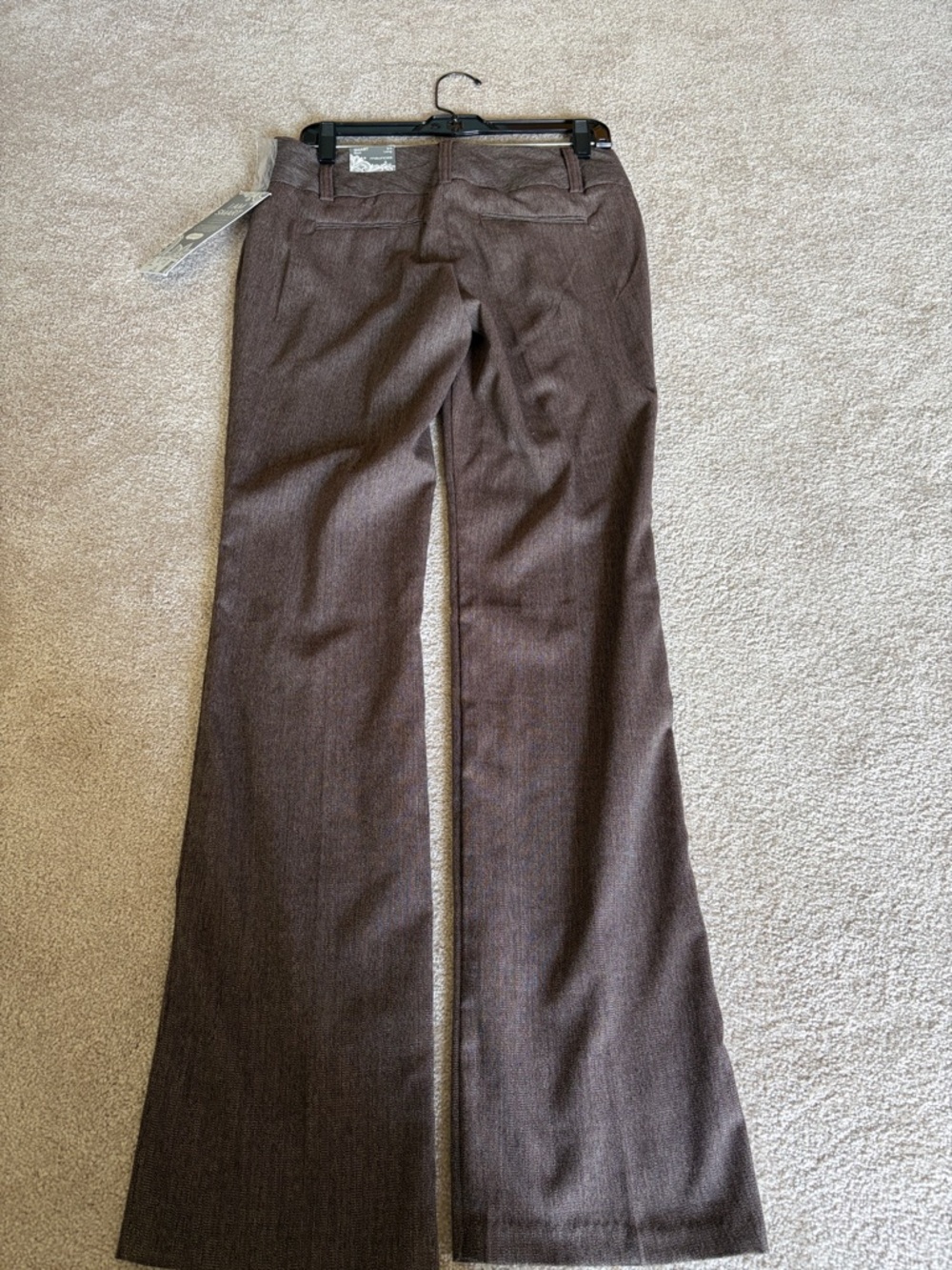 NWT Maurices Brown I Am Smart Boot Dress Pant Womans Size 3/4L - Picture 6 of 10